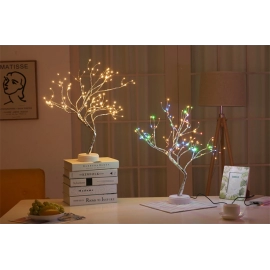 Night Light Pearl Bonsai Table Touch Tree Light