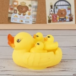 Rubber Duck Family Squeak Ducks Baby Shower Toy Float Bathtub Yellow Duck